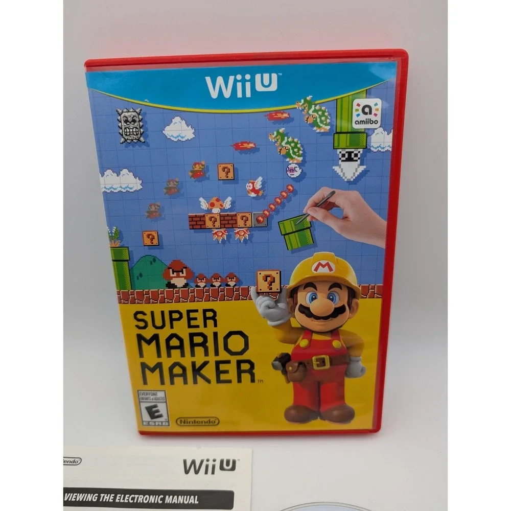 Super Mario Maker Nintendo Wii U Complete Near Mint Disc